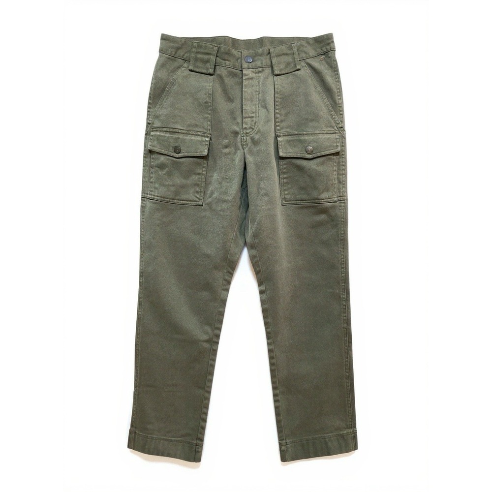 L.L. Bean Women's Green Field Pants 34x30 Regular Pockets Snaps Wide Beltloops